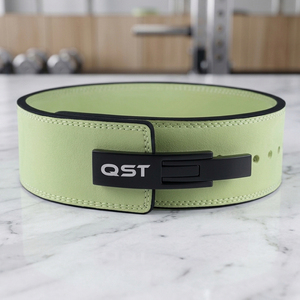 เข็มขัดยกน้ำหนักหนังวัวแท้ QST 10 มม. กันลื่น ปรับได้ ระบายอากาศ รองรับเอว สำหรับออกกำลังกาย เพิ่มความแข็งแรง ฝึกเพาเวอร์ลิฟติ้ง เหมาะสำหรับทุกเพศ - Product Image 5