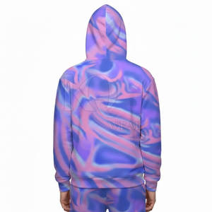 Survêtement pour homme en tissu léger haute performance, finition lisse et imprimé intégral accrocheur - Product Image 5