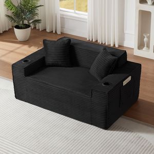 Divano Moderno a 2 Posti Senza Struttura per Spazi Compatti, Facile da Usare e Senza Necessità di Montaggio, Ideale per Appartamenti e Uffici - Product Image 4