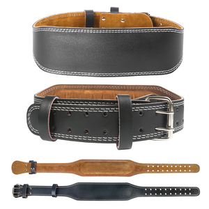 Ceinture de musculation unisexe professionnelle personnalisée en cuir de vachette pour squats, soulevés de terre et powerlifting – Protection et sécurité optimales - Product Image 1