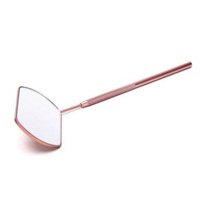 Espejo de Inspección de Pestañas Ajustable de Acero Inoxidable, Montado en Pared, Chapado en Oro, Personalizable, No Plegable, para una Sola Pestaña - Product Image 4