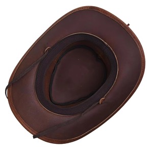 GENERSA SPORTS Sombrero de Vaquero Unisex de Poliéster, Color Marrón con Patrón de Camuflaje y Adorno de Pluma, para Exteriores, Cuatro Estaciones, Casual, Ajustable para Adultos - Product Image 2