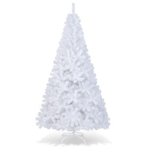 Albero di Natale Bianco di Lusso 2,1 Metri, Alta Qualità in Carta PET, Realistico e Grande per Decorazioni Esterne e Interne, Personalizzabile per le Festività - Product Image 5