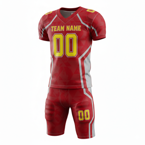 Conjunto de Uniforme de Fútbol Americano Personalizado, Transpirable, de Secado Rápido, Antibacterial y Anti-UV, con Logotipo en la Parte Delantera - Product Image 5