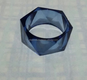 Nouvelle collection pour femmes Bracelets en acrylique géométrique de style bohème faits à la main - Product Image 3