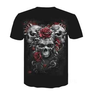 Camiseta de Verano para Hombre, Estilo Urbano, Nueva Temporada, Manga Corta, Estampado Digital 3D de Lobo, Sublimación, Gran Venta - Product Image 5