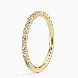 Anillo de Boda con Diamantes Cultivados en Laboratorio en Forma Alternada - Product Image 1