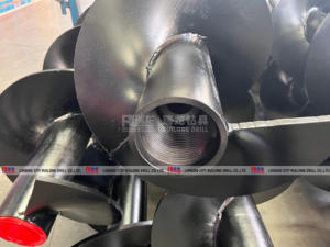 Tiges de forage en spirale filetées 480mm tuyau de tarière creux pour empilage de fondation - Product Image 5