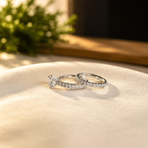 Anillo de Aniversario con Diamante de Forma Redonda, Elegante Anillo de Compromiso con Moissanita y Plata de Ley 925, Joyería Nupcial - Product Image 2