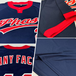เสื้อเบสบอลแบบยูนิเซ็กซ์สองกระดุม ทนทาน ระบายความชื้น ป้องกันแบคทีเรีย - Product Image 6
