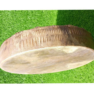 Parches de tambor de piel de vaca hechos a mano, instrumento de percusión musical, incluye tambor shamanico con piel de bisonte, tambor nativo shamanico - Product Image 4