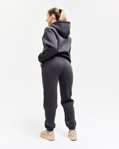 Sweatshirts à capuche surdimensionnés personnalisés pour femmes Trendy Queen, en molleton, à manches longues, pulls, tenues d'automne avec poche - Product Image 2
