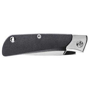 Couteaux de poche pliants noirs et argentés avec lame tranchante en acier inoxydable, manche ergonomique fin, outil utilitaire compact EDC pour l'extérieur - Product Image 4