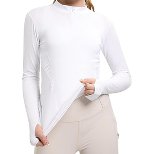 Camiseta de equitación para niños de primera calidad, diseño personalizado, capa base de equitación, tejido de malla técnica, ajuste cómodo, ecuestre - Product Image 1