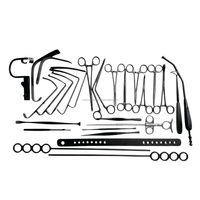 Ensemble d'instruments de tonsillectomie et d'adenotomie à revêtement noir, 27 pièces, réutilisables, haute qualité, instruments chirurgicaux ISO/CE