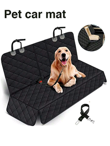 Housse de siège arrière de voiture imperméable et résistante aux rayures, matelassée, avec sangle de sécurité - Product Image 2