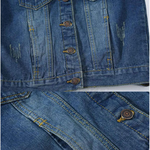 Chaleco Vaquero para Hombre, 100% Algodón, Informal, Transpirable, Ropa de Abrigo de Invierno con Diseño Limpio para Uso en Exteriores - Product Image 4