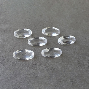 Cristal de quartz naturel AAA+ facetté, grande pierre précieuse ovale calibrée, pour la fabrication de bijoux - Product Image 1