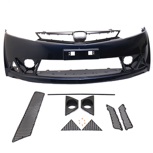 Parachoques Delantero Estilo Mugen RR con Parrilla Superior e Inferior para Honda Civic 2006-2011 - Product Image 1