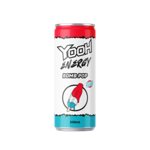 เครื่องดื่มชูกำลัง OEM/ODM ยี่ห้อ Zero Sugar รส Stevia Bomb Pop ขนาด 330 มล. บรรจุกระป๋อง พร้อมดื่ม มีคาเฟอีน ผลิตในเวียดนาม ขายส่ง ส่งออกจำนวนมาก - Product Image 1