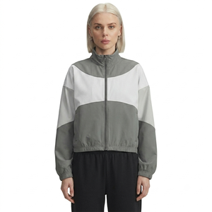 Nouvelle Veste Coupe-Vent Décontractée pour Femme en Oxford Imperméable et Coupe-Vent avec Fermeture Éclair et Logo, Modèle Ample à Manches Longues – Collection Automne – Vente en Gros - Product Image 6