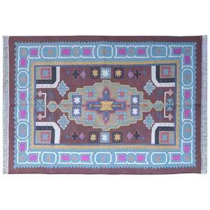 Alfombras Dhurrie de algodón hechas a mano Flatweave para uso en sala de estar y dormitorio suaves y duraderas con estilo 001 - Product Image 2