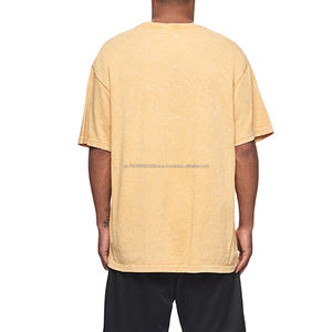 T-shirts pour hommes en coton délavé à l'acide, manches courtes, style streetwear, respirant, coupe délavée à l'acide, t-shirt pour hommes, t-shirt 2026 - Product Image 2