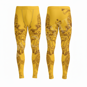 Men's Apparel Slim Fitted Compression Leggings High Elastic Tights Running Gym Workout Custom Printed Design Whole Sale <b>Pants</b> - Product Image 4