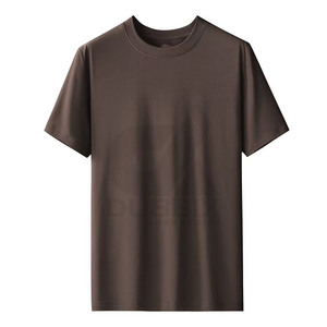 Camiseta de Hombre al por Mayor, de Primera Calidad, Ligera, con Diseño Personalizado, Impresa, de Poliéster/Algodón, Transpirable, Cuello Redondo, Diseño Sólido - Product Image 5
