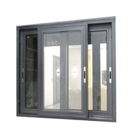 Fenêtre coulissante en aluminium sur mesure, double rail, vitrage, cadre en aluminium, pour usage résidentiel, bureaux, appartements, maisons et commerces.