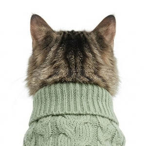 Pull tricoté chaud pour animaux de compagnie – Vêtements élégants pour chiots et chatons, idéal pour l'extérieur en saison froide – En vente 2026 - Product Image 3
