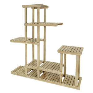 Élégante étagère murale à plusieurs niveaux en teck |   Vente en gros personnalisée - Product Image 2