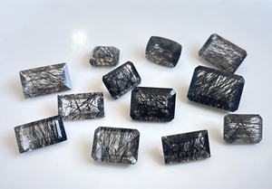 38ct ธรรมชาติผสมมาก12ชิ้นสีดำรูป rutile แปดเหลี่ยม Baguette รูปร่างผสมเหลี่ยมเพชรพลอยที่มีคุณภาพสูงสุด - Product Image 6