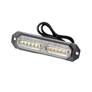 Feux de signalisation d'urgence à LED blanc ambre, clignotants haute intensité, feux de danger pour camions et voitures, nouveaux, étanches IP67 - Product Image 1