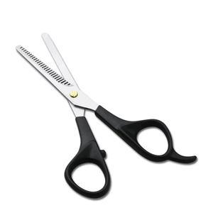 Tijeras de plástico, 1 unidad, 6,5 pulgadas, mango de plástico duradero, cortapelos de acero inoxidable para uso profesional, herramienta para cortar el cabello - Product Image 4