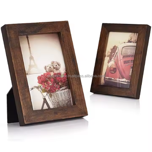 Logo personnalisé et couleur cadre photo en bois naturel cadres photo décoration de la maison photos de mariage et décoration de table - Product Image 2