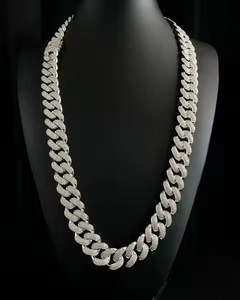 Cadenas y Pulseras de Moda Hip Hop VVS de Alta Calidad con Cadena Cubana para Regalos para Hombres y Mujeres - Product Image 1