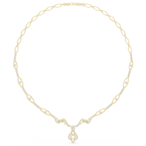 Collier à pendentif en diamant Aurielle Grace en or jaune 14 carats - Product Image 1