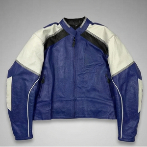 Blouson en cuir de moto personnalisé, fait main, vintage, en cuir de vachette, pour motards champions, unisexe - Product Image 1