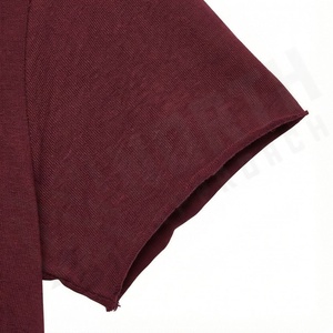 Cropped T Shirts Half Sleeve Slim Fit Crew Neck <b>Blouse</b> Blank Hollow Out Decoration Customized Color Casual Apparel - Product Image 6