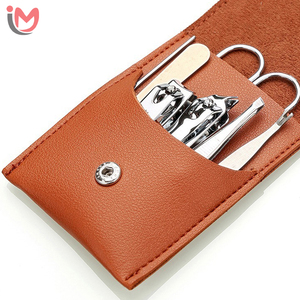 Professional Luxurious Manicure <b>Pedicure</b> Set 11-Piece 5-in-1 Stainless Steel Nail Clippers Kit Leather Box Customized Color OEM - Product Image 5
