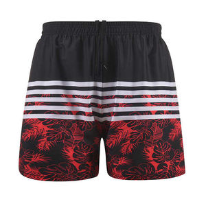 Shorts de sport blancs pour hommes avec design plissé, séchage rapide, taille élastique, longueur mi-cuisse, couleur unie, polyester, shorts d'entraînement - Product Image 3
