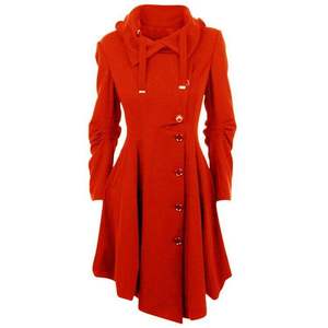 Women's Plus Size Winter Trench Coat Faux Fur Long Reversible Eco-Friendly Black White Leopard Print - Product Image 2