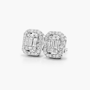 Pendientes de Diamantes de Moissanita de Plata 925 de Aspecto Premium, Brillantes, Redondos, Elegantes, Joyería Fina, Regalo para Cumpleaños - Product Image 2