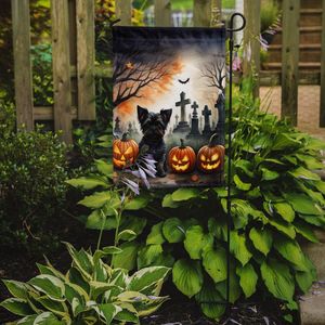 Affenpinscher Spooky Halloween jardín bandera Multicolor buzón decorativo patio Banner para Patio ilustraciones camas de flores tamaño pequeño - Product Image 2