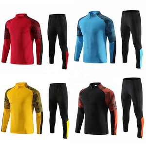 Survêtements de sport personnalisés pour la gym, veste demi-zip personnalisée, ensemble de survêtement d'équipe unisexe, respirant, écologique, extensible dans les quatre sens - Product Image 1