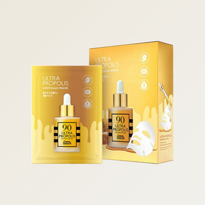 Masque facial coréen Crema Caracol Korean 90 Ultra Propolis Ampoule Mask 20g 10 feuilles 20gx10 sachet - Product Image 3