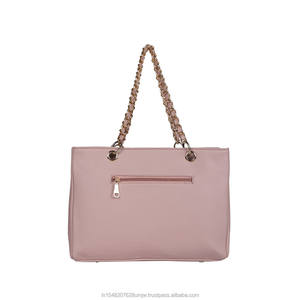 Sacs fourre-tout avec logo personnalisé en cuir PU pour femmes avec fermeture à glissière Marque privée Fournisseur de sacs à main en vrac - Product Image 2