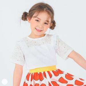 Camiseta Casual Estampada Estilo Coreano OZKIZ para Niñas de 2 a 6 Años, 100% Algodón, Moda de Verano, Venta al Por Mayor - Product Image 1