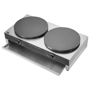 Máquina para Hacer Crepas Eléctrica de 3400W, Plancha Doble de 16 Pulgadas, Comercial, Antiadherente, de Acero Inoxidable para Crepas y Panqueques - Product Image 4